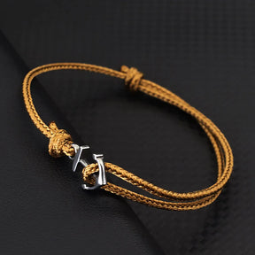 Pulseira Âncora da Sorte (ajustável)