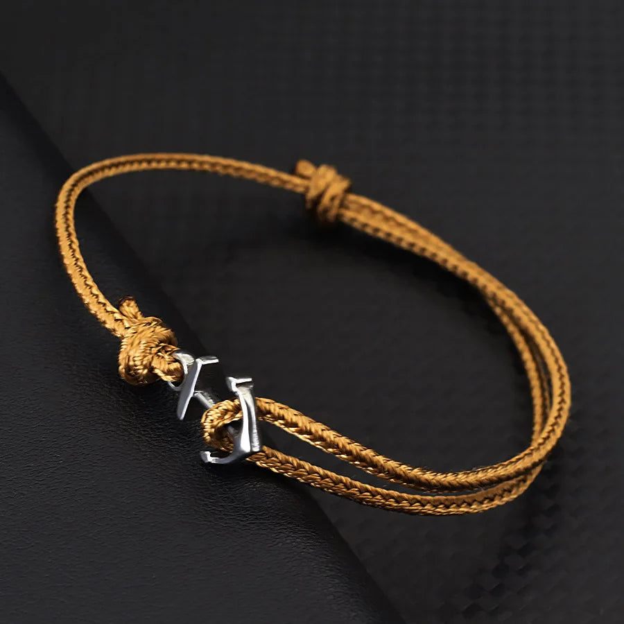 Pulseira Âncora da Sorte (ajustável)