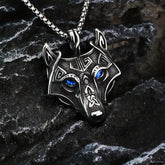Colar Lobo de Odin - Aço Inoxidável