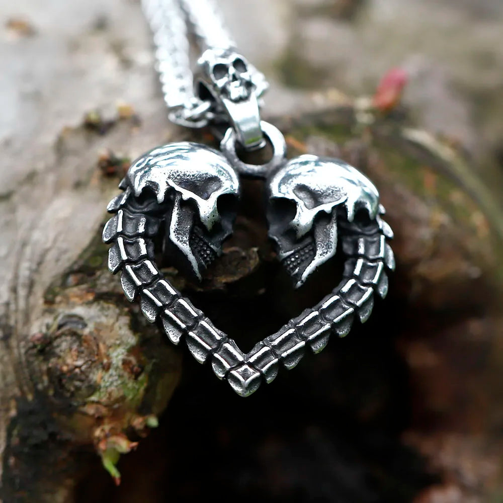 Colar SkullLove - Aço Inoxidável