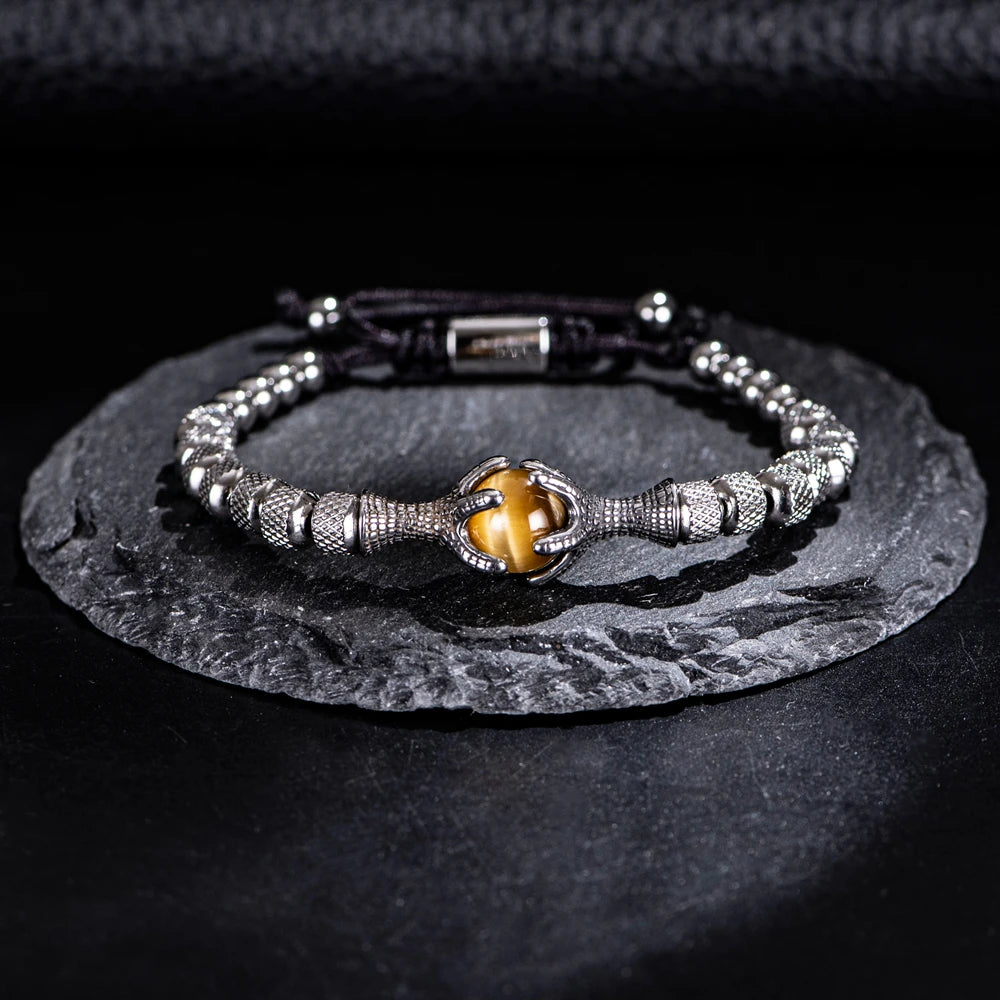 Pulseira Olho de Tigre (ajustável)