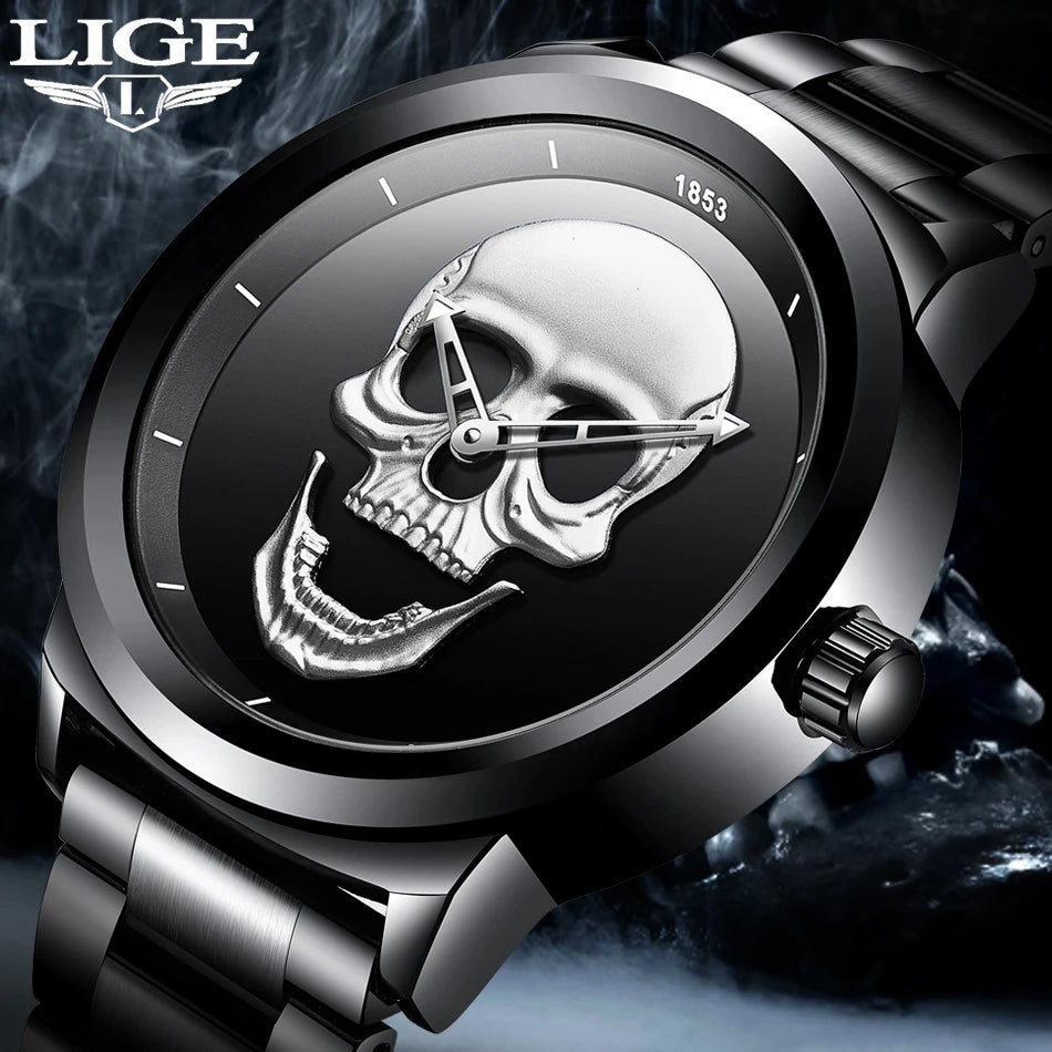 Relógio Skull 3D