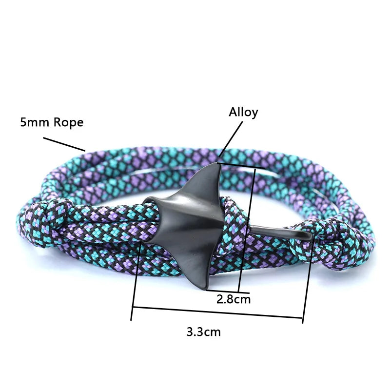 Pulseira Arraia – Guardiã dos Mares (ajustável)