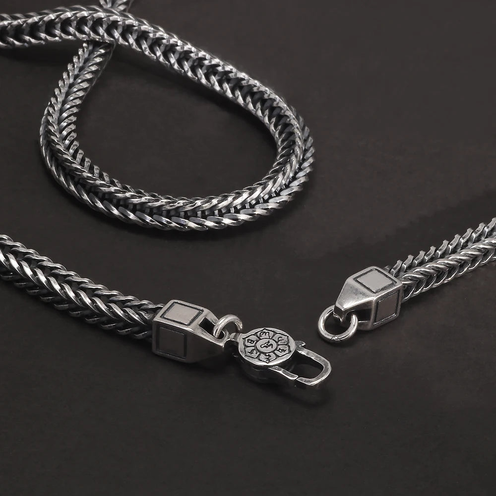 Corrente/Pulseira Rabo de Raposa Foxtail - Prata 925 (4mm)