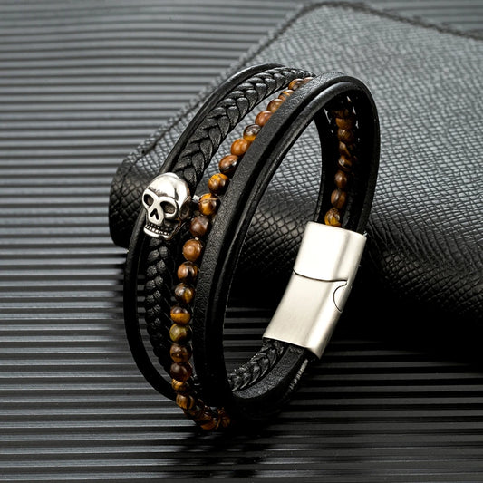 Pulseira Skull Tiger