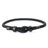 Pulseira Origin - Aço e Corda Milanesa