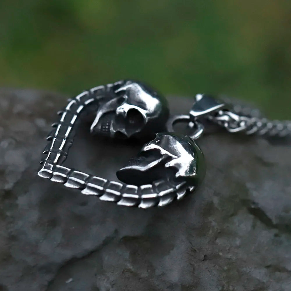 Colar SkullLove - Aço Inoxidável