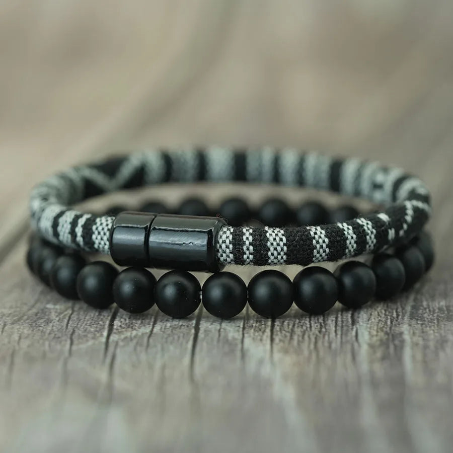 Pulseiras Nomad – Tecido e Pedra