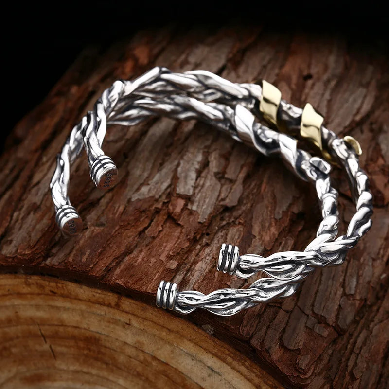 Bracelete Vintage Ribbon - Prata 925