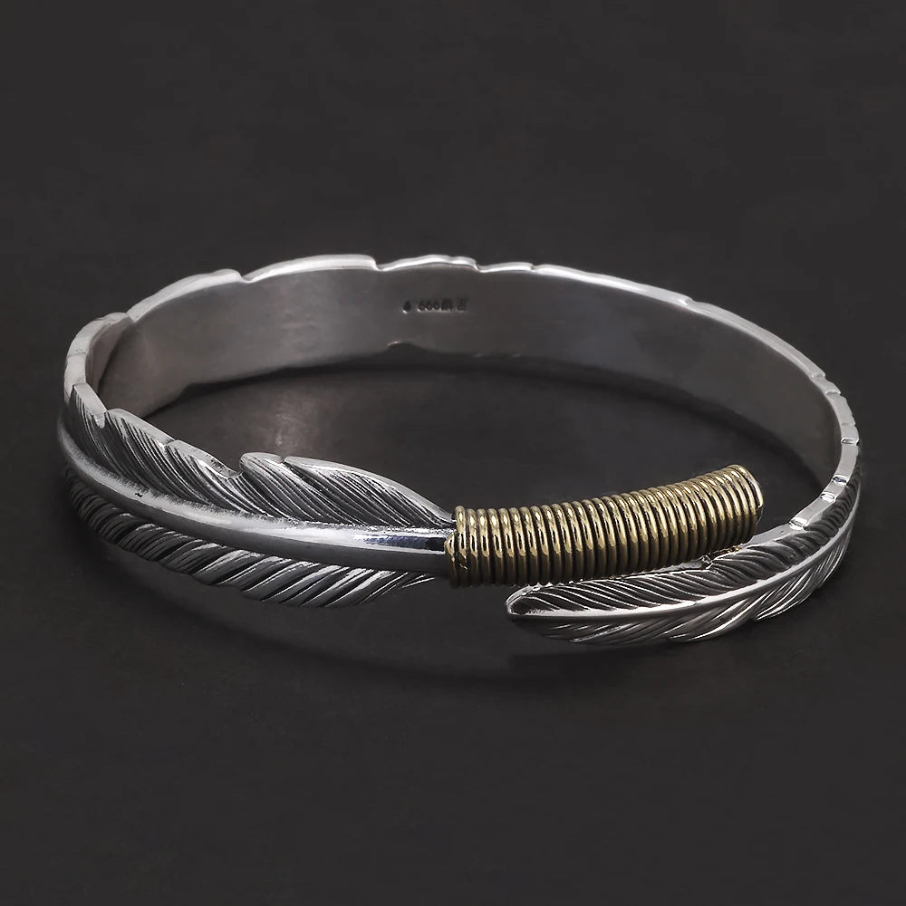 Bracelete Pena Vintage – Prata 999.9