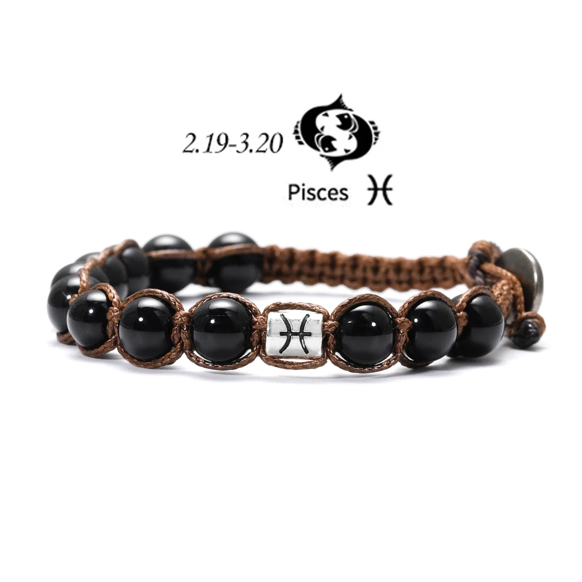 Pulseira Signus - Pedra Obsidiana Negra (Ajustável)