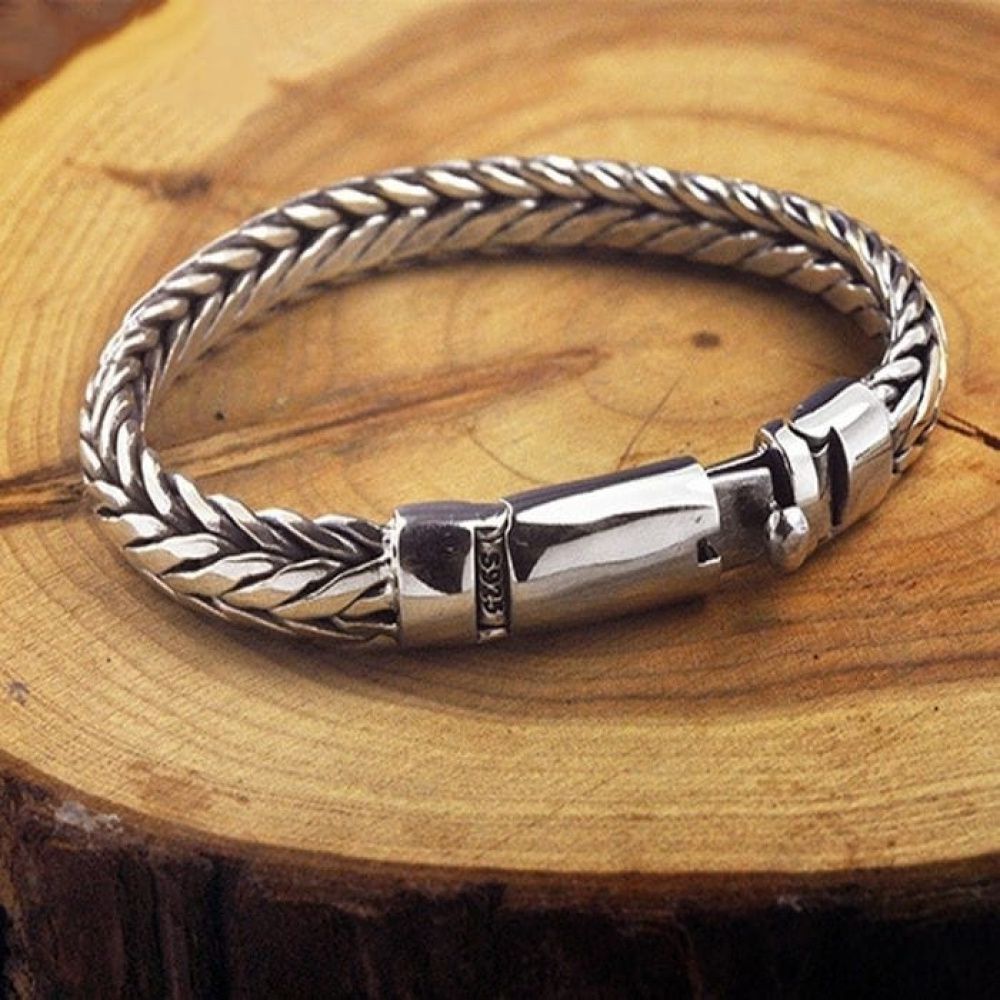 Pulseira Leônidas - Prata 925 (9mm)